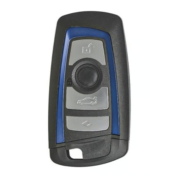BMW FEM Smart-Fernbedienungsschlüssel, 4 Tasten, 434,63 MHz FSK, Farbe Rot/Blau, FCC-ID: YGOHUF5662