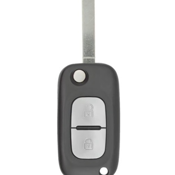 Renault Klappschlüssel mit Fernbedienung, 2 Tasten, 433 MHz, PCF7946 Transponder, FCC-ID: 1618477A