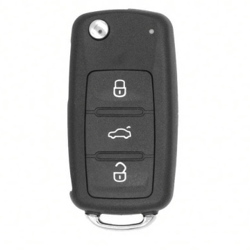 Proximity-Klappschlüssel mit Fernbedienung für Volkswagen VW Touran Passat UDS, 3 Tasten, 433 MHz 5K0837202AJ