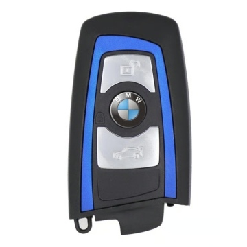 Original BMW FEM 3-Tasten-Smart-Fernbedienungsschlüssel, 434,63 MHz, blaue Linie 8723610
