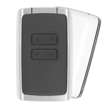 Smartcard-Schlüssel für Renault Clio 5, Captur, Talisman, Megane 4, Espace 5, Scenic, Kadjar (2016–2020), 4 Tasten, 433 MHz, NCF29A1M, 4 A, Farbe: Weiß