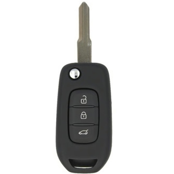Renault Dacia Klappschlüssel mit Fernbedienung, 3 Tasten, 433 MHz, Schlüsselbart HU136