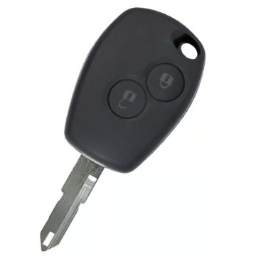 Renault Dacia Fernbedienungsschlüssel für Duster, Sandero, Twingo (2 Tasten, 433 MHz, AES, PCF7961M Transponder)